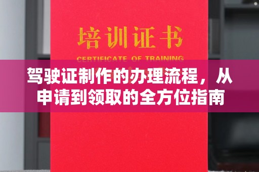 确山驾驶证制作的办理流程，从申请到领取的全方位指南