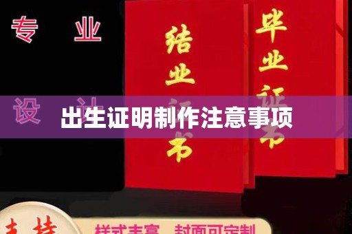 确山出生证明制作注意事项