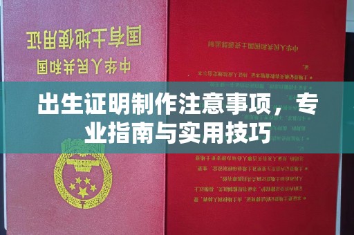 确山出生证明制作注意事项，专业指南与实用技巧
