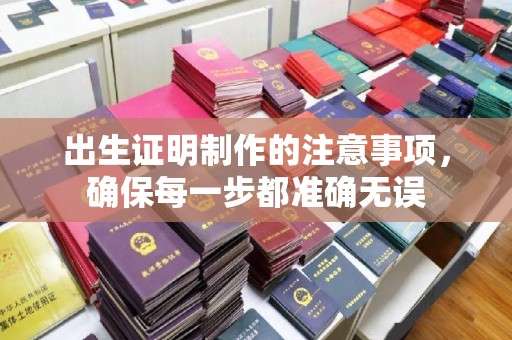 确山出生证明制作的注意事项，确保每一步都准确无误