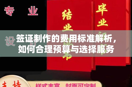 确山签证制作的费用标准解析，如何合理预算与选择服务