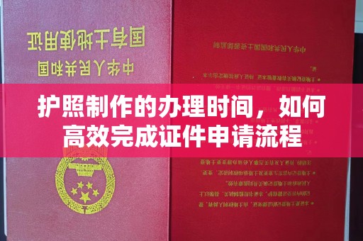确山护照制作的办理时间，如何高效完成证件申请流程