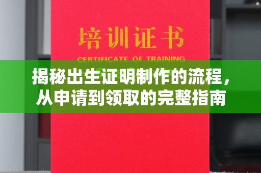 确山揭秘出生证明制作的流程，从申请到领取的完整指南