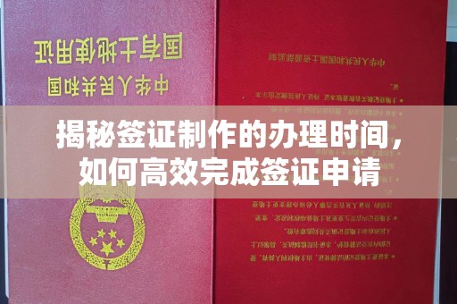 确山揭秘签证制作的办理时间，如何高效完成签证申请