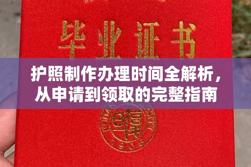 确山护照制作办理时间全解析，从申请到领取的完整指南