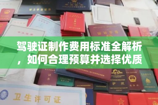 确山驾驶证制作费用标准全解析，如何合理预算并选择优质服务？