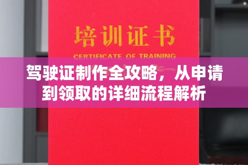确山驾驶证制作全攻略，从申请到领取的详细流程解析